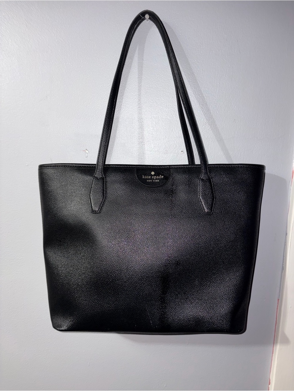 kate spade Black Pebbled Leather Tote